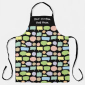 Farbsprachblock-Muster Schürze (Vorderseite)