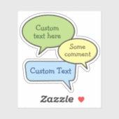 Farbsprachkleber Aufkleber (Blatt)