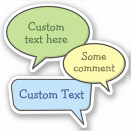 Farbsprachkleber Aufkleber