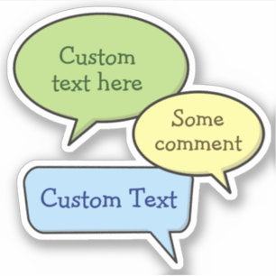 Farbsprachkleber Aufkleber