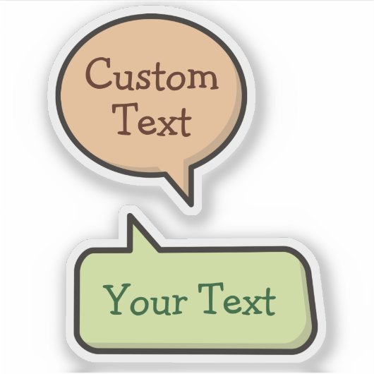 Farbsprachkleber Aufkleber (Vorderseite)