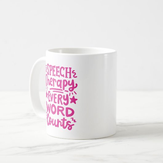Farbsprechtherapeut Kaffeetasse (Vorderseite Links)