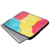 Farbspritze abstrakter Cartoon Hintergrund oder Ki Laptopschutzhülle (Vorne Knopf)