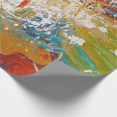 Farbspritze Geschenkpapier (Ecke)