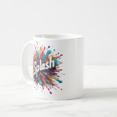 Farbspritze Kaffeetasse (Vorderseite Links)