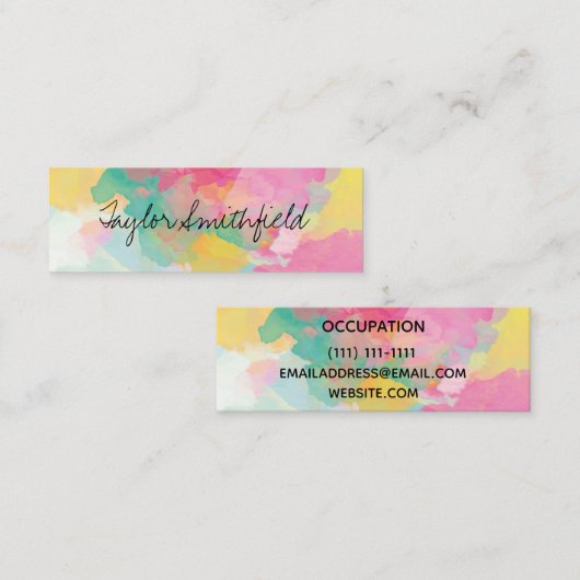 Farbspritze Mini Visitenkarte (Vorne/Hinten)