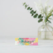 Farbspritze Mini Visitenkarte (Stehend Vorderseite)