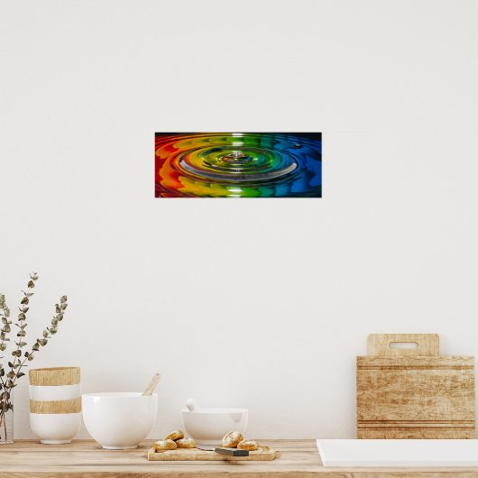 Farbspritze Poster (Küche)