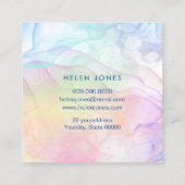 Farbspritze Quadratische Visitenkarte (Rückseite)