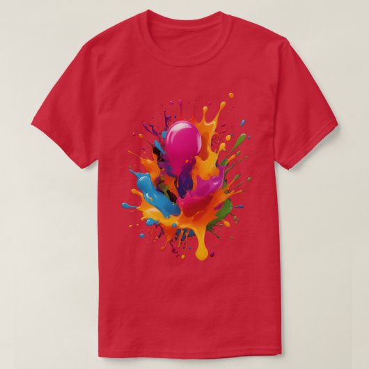 Farbspritze T-Shirt (Design vorne)