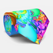 Farbspritzen-Fraktal doppelseitig Krawatte (Gerollt)