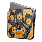 Farbspritzen-Frühlings-Blitz-afrikanisches Laptopschutzhülle (Vorderseite Links)