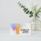 Farbspritzen-Künstler-Visitenkarte Visitenkarte (Stehend Vorderseite)