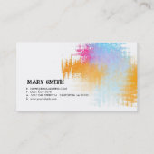 Farbspritzen-Künstler-Visitenkarte Visitenkarte (Rückseite)