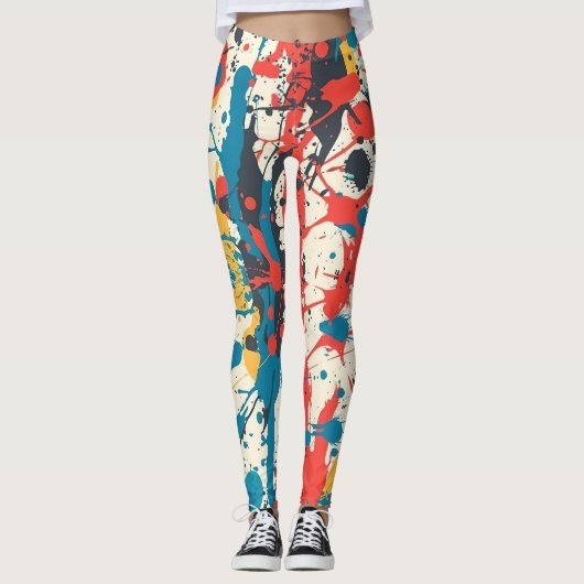 Farbspritzen Leggings (Vorderseite)