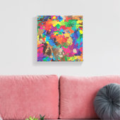 Farbspritzen Leinwanddruck (Insitu (Wohnzimmer))