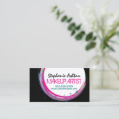 Farbspritzen-Strudel-Maskenbildner Visitenkarte (Stehend Vorderseite)