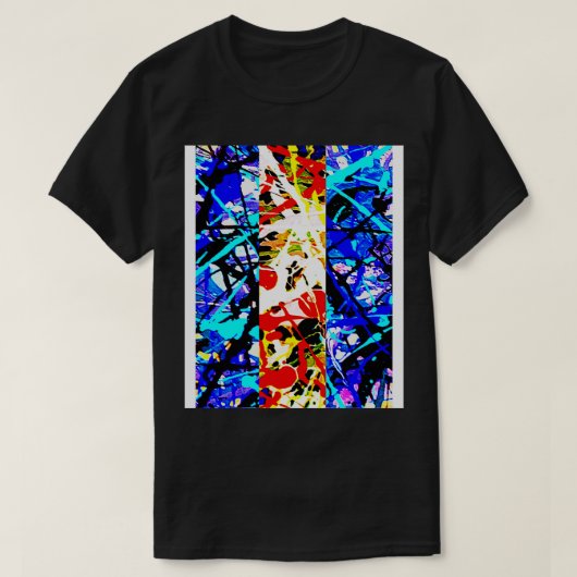 Farbspritzer 80er T-Shirt (Design vorne)
