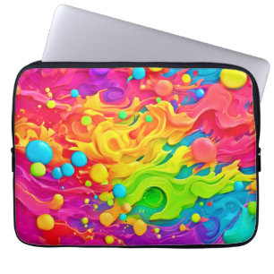 Farbspritzer Hintergrund Laptopschutzhülle