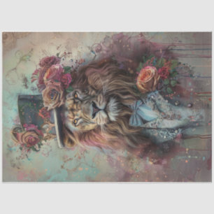 Farbspritzer-Löwe Seidenpapier