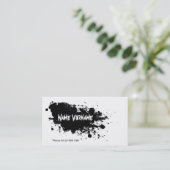 farbspritzer visitenkarte (Stehend Vorderseite)