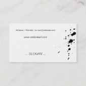 farbspritzer visitenkarte (Rückseite)