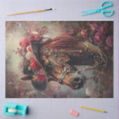 Farbspritzpferd 2 seidenpapier (Basteln)