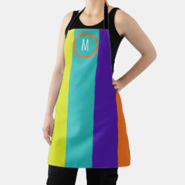 FARBSTARKE MONOGRAMM-SCHÜRZE SCHÜRZE