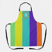 FARBSTARKE MONOGRAMM-SCHÜRZE SCHÜRZE (Vorderseite)