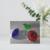 Farbsteine Postkarte (Stehend Vorderseite)