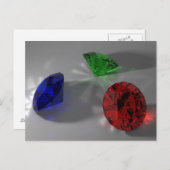 Farbsteine Postkarte (Vorne/Hinten)