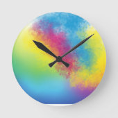 Farbstich Runde Wanduhr (Vorderseite)