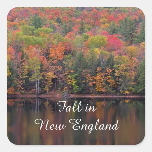 Farbsticker für Herbst Quadratischer Aufkleber (Vorderseite)