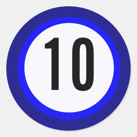 Farbsticker Runder Aufkleber (Vorderseite)