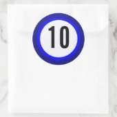 Farbsticker Runder Aufkleber (Tasche)