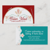 Farbstickernadel Visitenkarte (Vorne/Hinten)