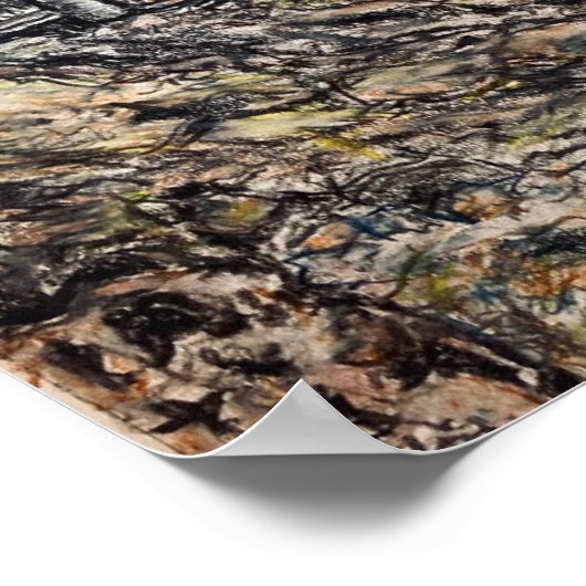 Farbstift "Brown's Dump - West Mifflin" Poster (Ecke)