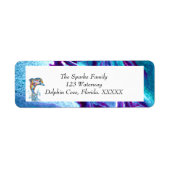 Farbstift farbenfrohe Dolphin aus dem Wasser sprin (Vorne)