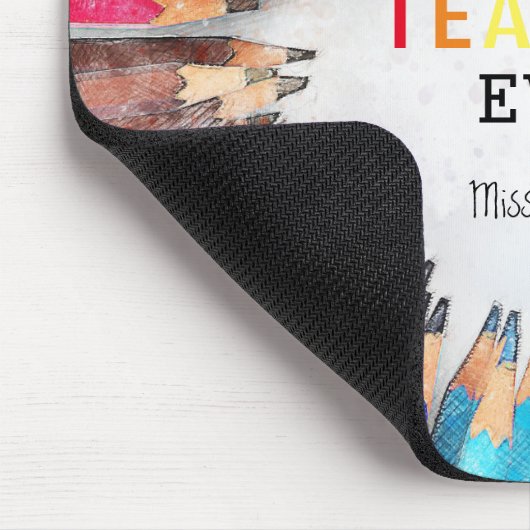 Farbstift für Wasserfarben | Bester Lehrer je Mousepad (Ecke)