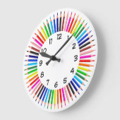 Farbstift Große Wanduhr (Winkel)