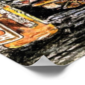 Farbstift "Hall Family Corn Roast" Poster (Ecke)