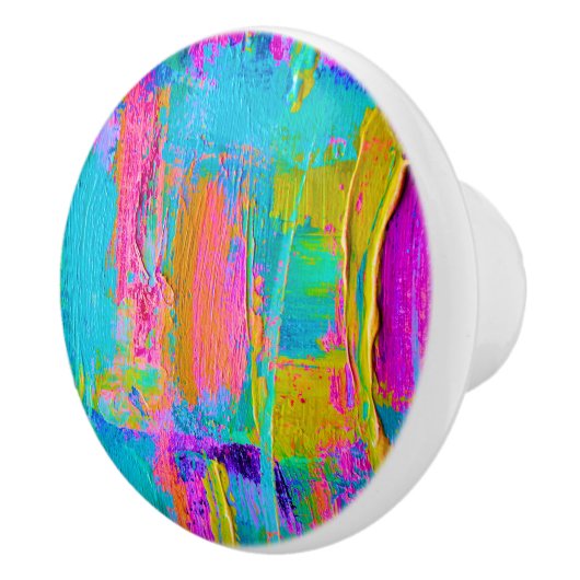 Farbstift-Keramik-Knöpfe 2 Keramikknauf (Rechts)