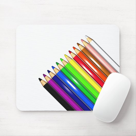 Farbstift-Stifte Mousepad (Mit Mouse)