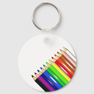 Farbstift-Stifte Schlüsselanhänger