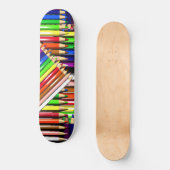 Farbstift-Stifte Skateboard (Vorderseite)