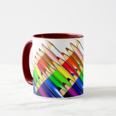 Farbstift-Stifte Tasse (Vorderseite Links)
