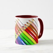 Farbstift-Stifte Tasse (VorderseiteRechts)