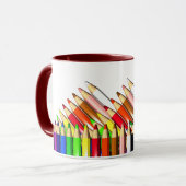 Farbstift-Stifte Tasse (Vorderseite Links)