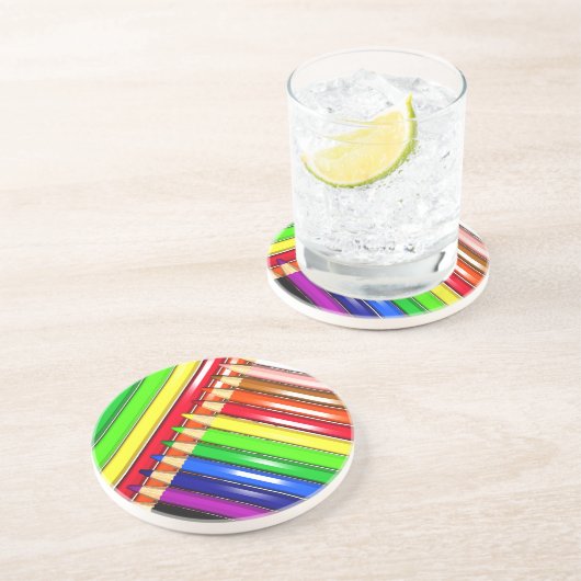 Farbstift-Stifte Untersetzer (Seite)