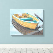 Farbstift Zeichnend Gelbboot Leinwanddruck (Insitu (Holzboden))
